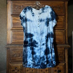 T Party Navy Tie-Dye Light Tunic